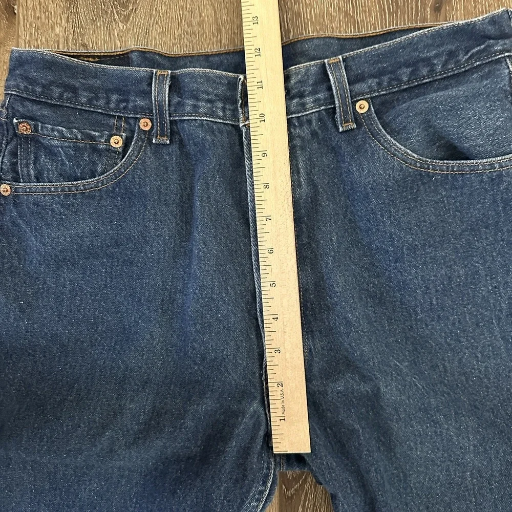 Vintage Levis 501XX Jeans Mens 36x31 Short Blue 90s Raw‎ Dark Denim 34x28